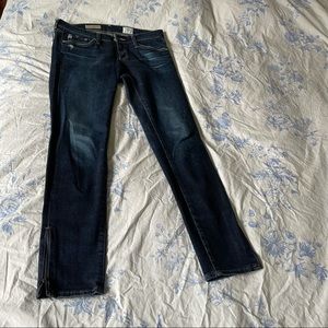 AG jeans size 26 skinny ankle zip